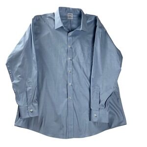 Brooks Brothers 1818 Blue Dress Shirt Mens 18-35 XXL Regent Fit Supima Stretch‎